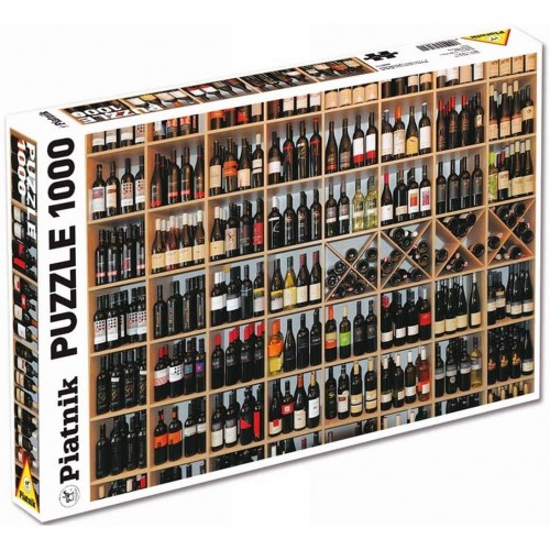 Puzzle Piatnik "Sticle cu vin", 1000 piese, dimensiune 68 x 48 cm, produs in Austria Puzzle Piatnik "Sticle cu vin", 1000 piese, dimensiune 68 x 48 cm, produs in Austria