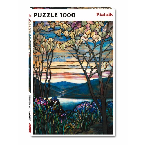 Puzzle Piatnik "Tiffany - magnolii si irisi", 1000 piese, dimensiune 68 x 48 cm, produs in Austria Puzzle Piatnik "Tiffany - magnolii si irisi", 1000 piese, dimensiune 68 x 48 cm, produs in Austria